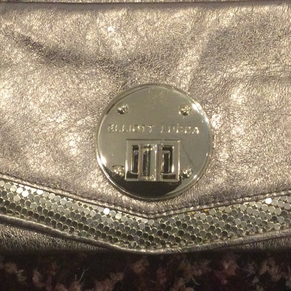 Elliott Luca silver clutch